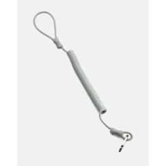 Шнур-спираль страх.(сталь), белый