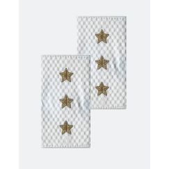 Фальш-погоны Полиции СТ. ПРАПОРЩИК, Белые