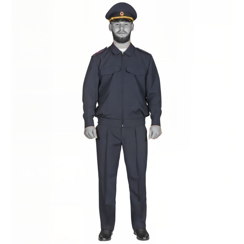 Костюм штабной летний ПОЛИЦИЯ д/р (тк. Габардин)